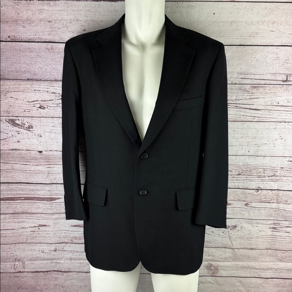 LaCrosse Sports Jacket Size 40S. Men’s Black. Two Button- USA made